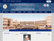 Tablet Screenshot of navyugvidyalaya.org